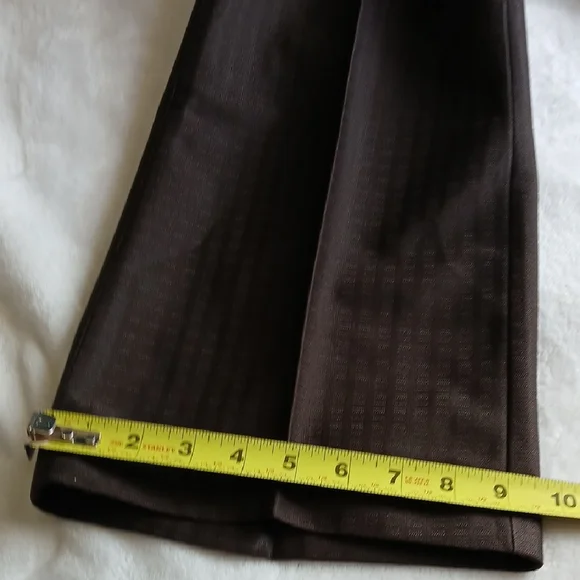 Men's Classic Dress Pants in Dark Brown - Picture 10 of 14